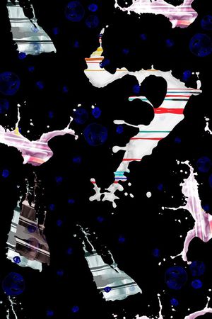 抽象印花华亿平台图片