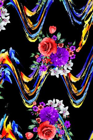 条纹印花华亿平台图片