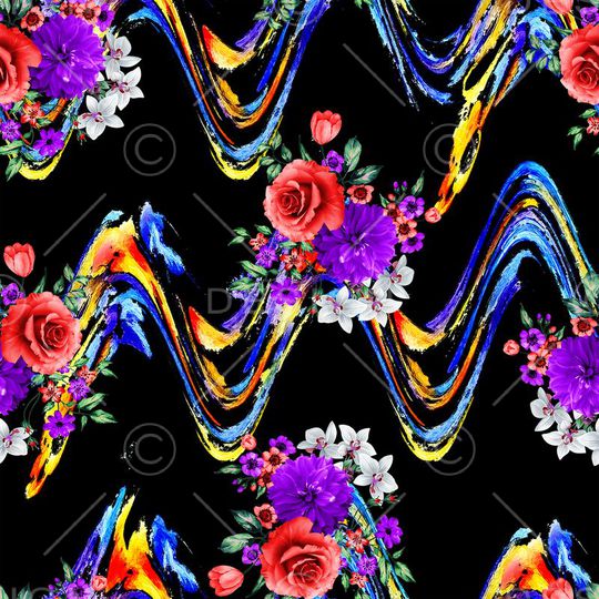 条纹印花华亿平台图片