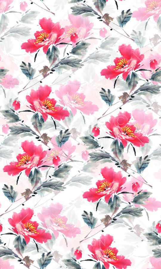 水彩风格印花华亿平台图片