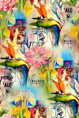 抽象印花华亿平台图片