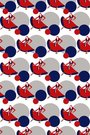 舞蹈印花华亿平台图片