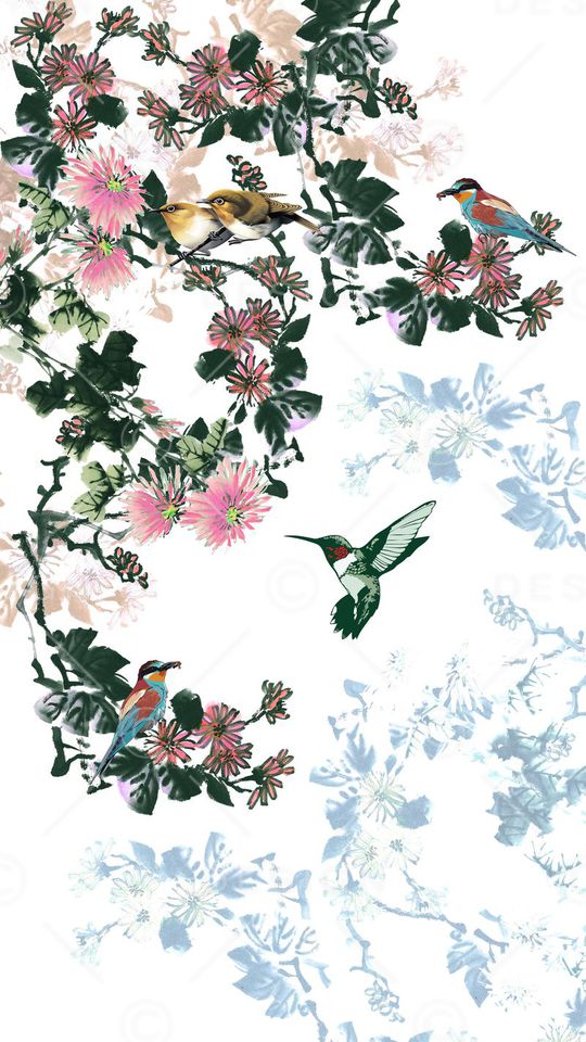 中国风印花华亿平台图片