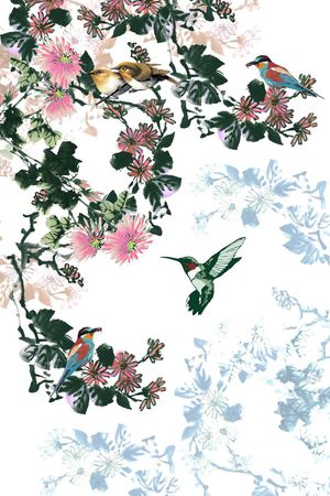 中国风印花华亿平台图片