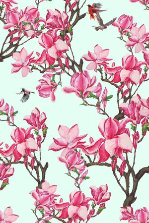 手绘花卉印花华亿平台图片