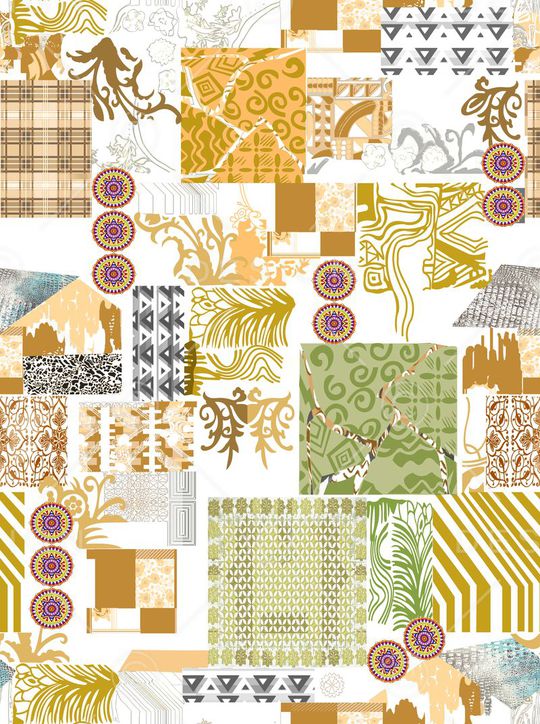 圆圈印花华亿平台图片