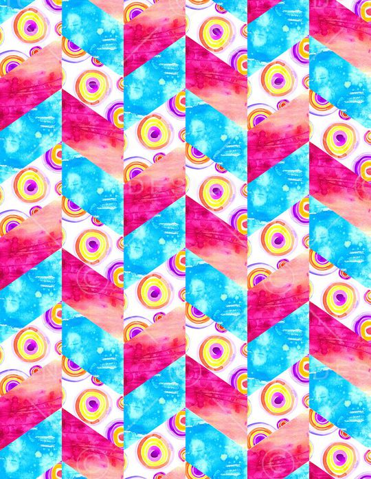 几何、肌理、水彩印花华亿平台图片