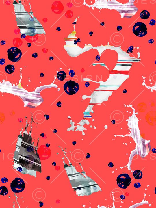 抽象印花华亿平台图片