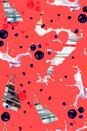 抽象印花华亿平台图片