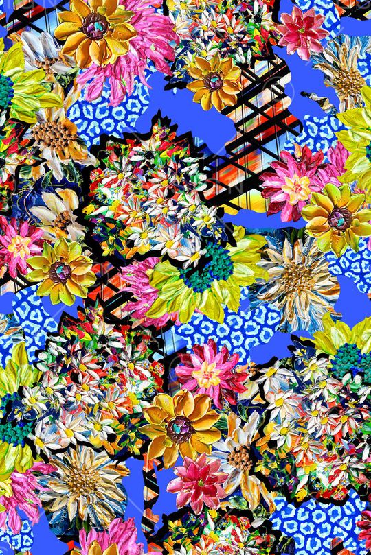 油画花印花华亿平台图片