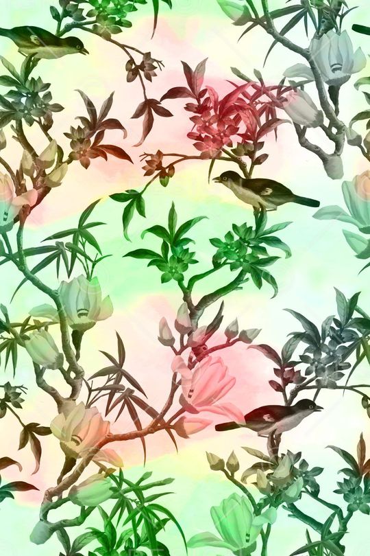 水彩晕染印花华亿平台图片