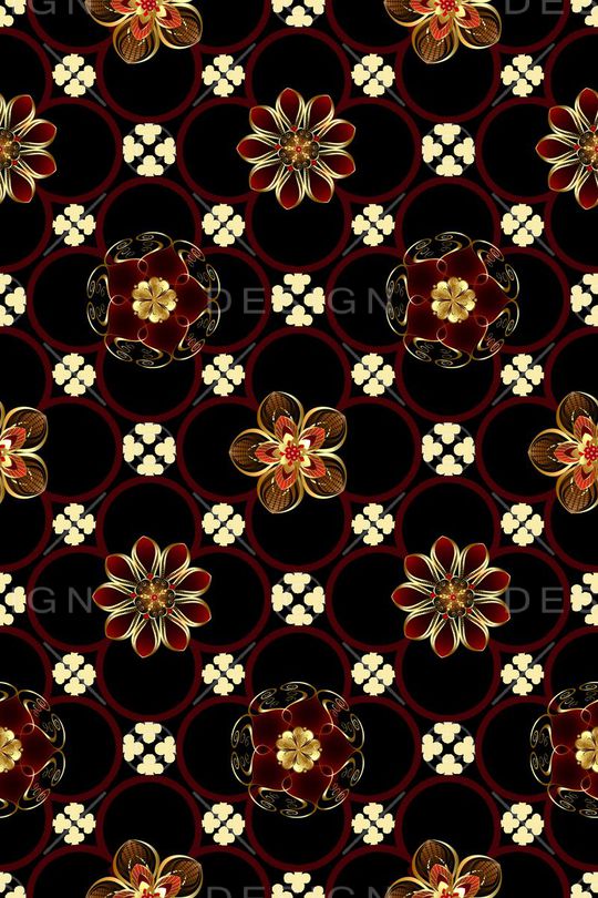 宫廷风印花华亿平台图片