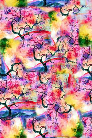 彩虹色系印花华亿平台图片