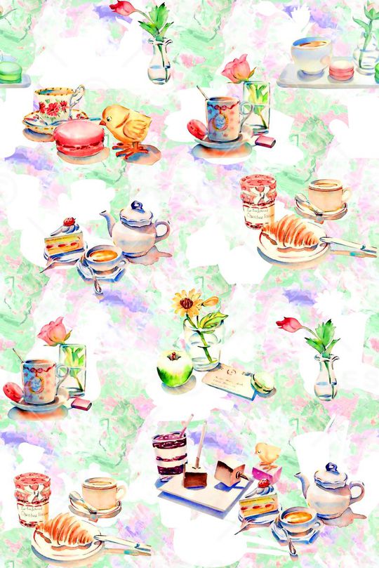 小花卉印花华亿平台图片