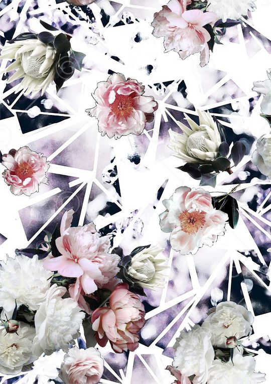 不规则几何印花华亿平台图片