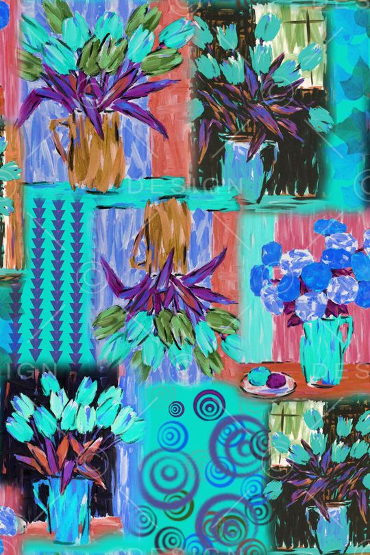 笔触印花华亿平台图片