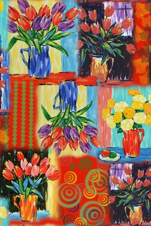 笔触印花华亿平台图片