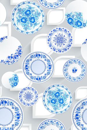 中国风印花华亿平台图片