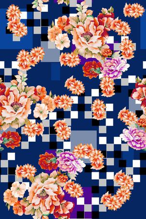 几何印花华亿平台图片