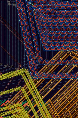 几何民族系列抽象派艺术印花华亿平台图片