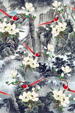 面料花印花华亿平台图片