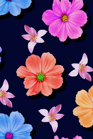 鲜花印花华亿平台图片