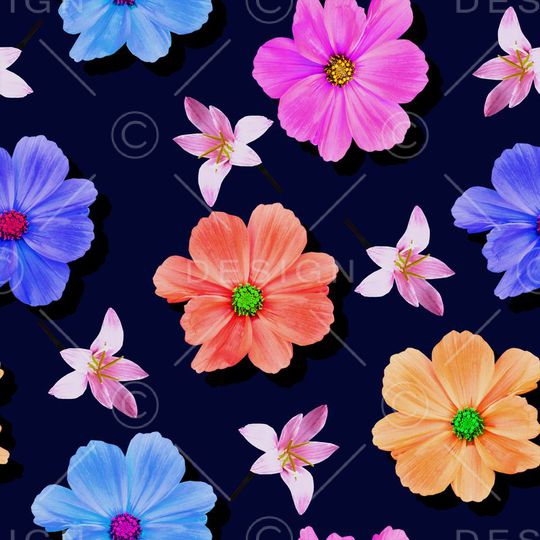 鲜花印花华亿平台图片