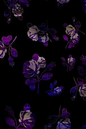 紫兰色印花华亿平台图片