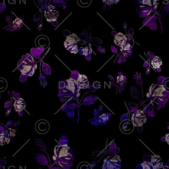 紫兰色印花华亿平台图片