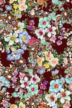 花朵印花华亿平台图片