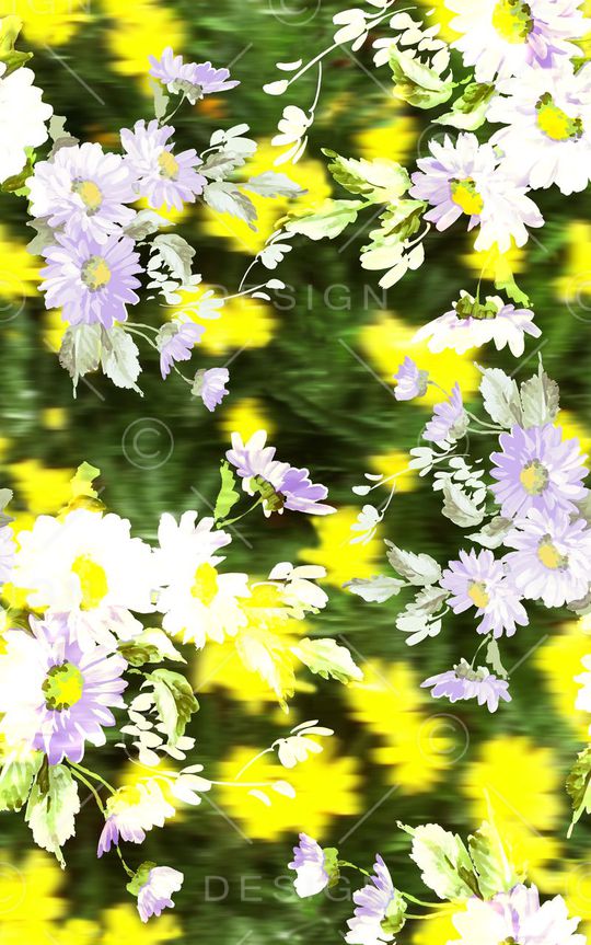 浪漫写意印花华亿平台图片