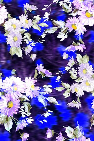 浪漫写意印花华亿平台图片