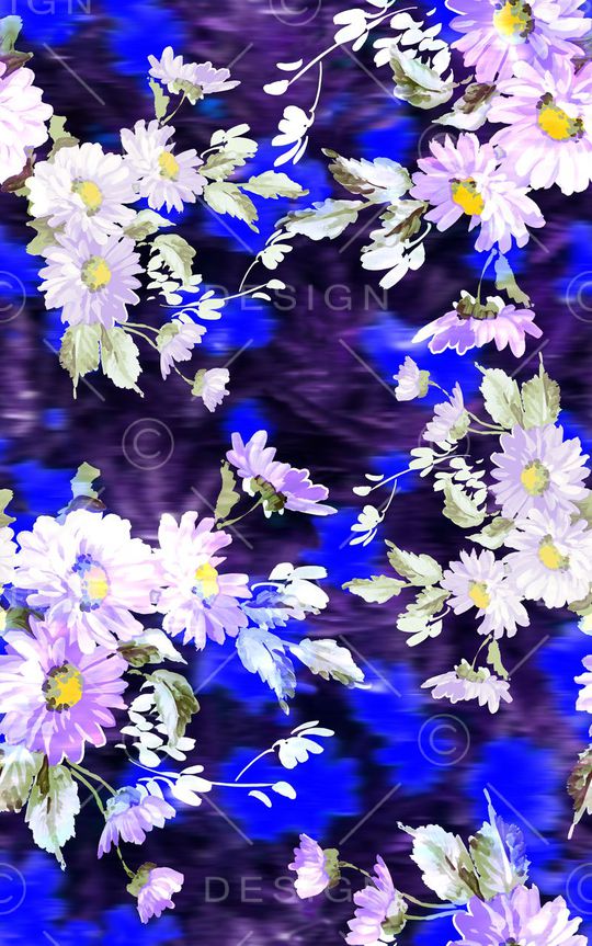 浪漫写意印花华亿平台图片