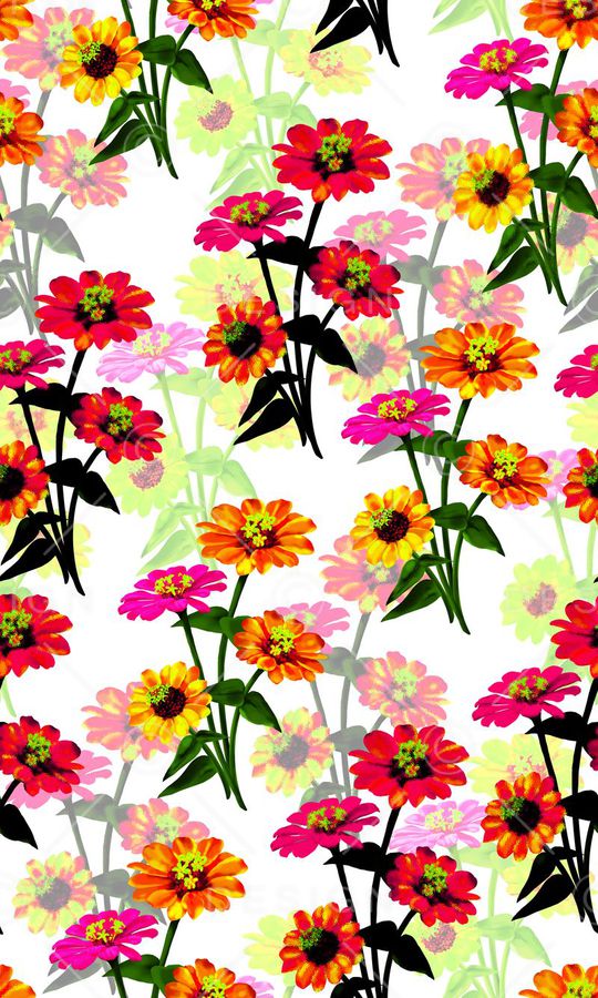 梦幻浪漫花卉印花华亿平台图片