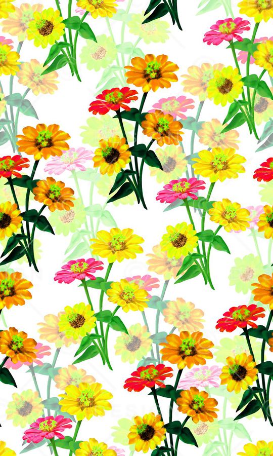 梦幻浪漫花卉印花华亿平台图片