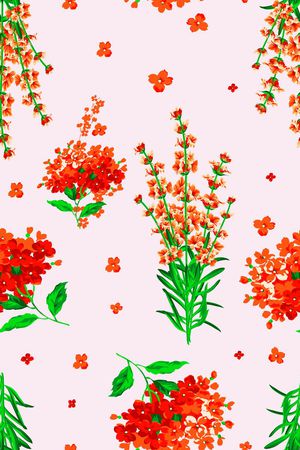 水彩花卉印花华亿平台图片