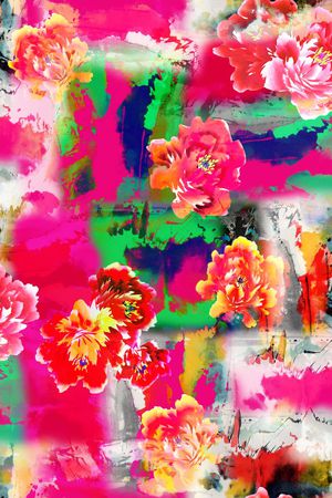 抽象印花华亿平台图片