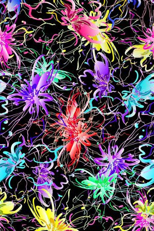 抽象印花华亿平台图片