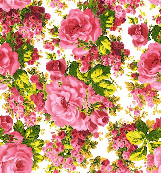 花卉大气印花华亿平台图片