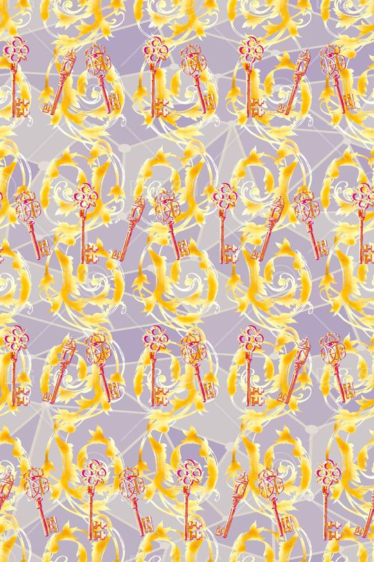 几何拼贴印花华亿平台图片