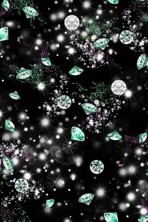 珠宝、钻石、星空、闪亮印花华亿平台图片