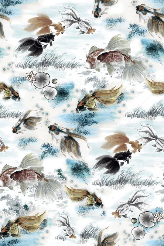 中国风印花华亿平台图片