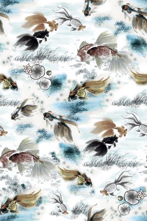 中国风印花华亿平台图片