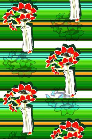 抽象几何清爽梦幻艺术平底立体手绘满版最新高清数码蕾丝民族中国风绣花珠宝肌理时尚潮

流大牌复古欧美风时尚条纹印花华亿平台图片