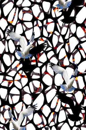 休闲男装印花华亿平台图片