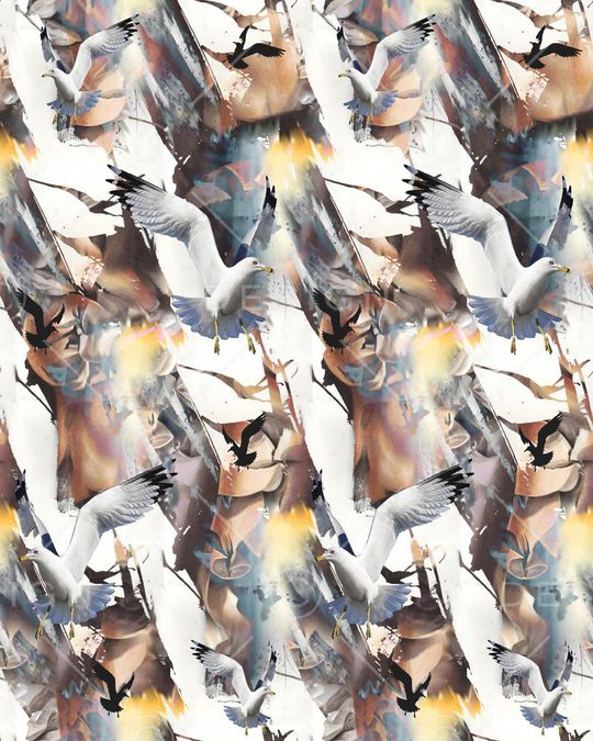 休闲男装印花华亿平台图片