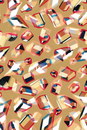 菱形印花华亿平台图片