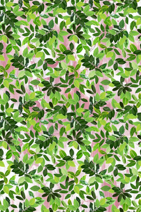 小叶子印花华亿平台图片