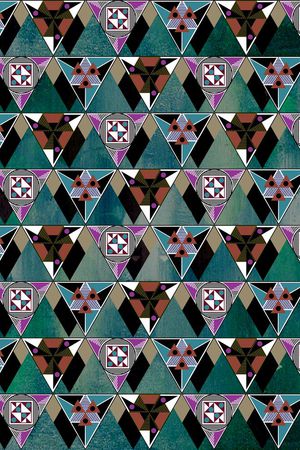 三角形印花华亿平台图片