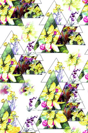 几何印花华亿平台图片